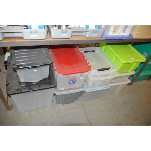 70 - qty of plastic storage containers