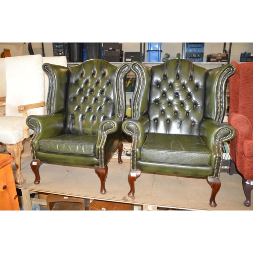 78 - pair of chesterfield chairs