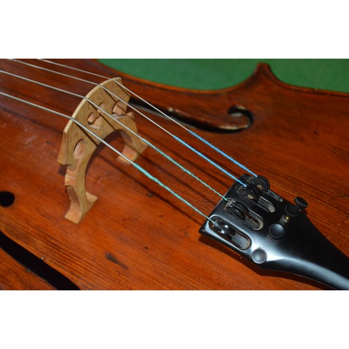 72 - cased antique cello, dated 1834