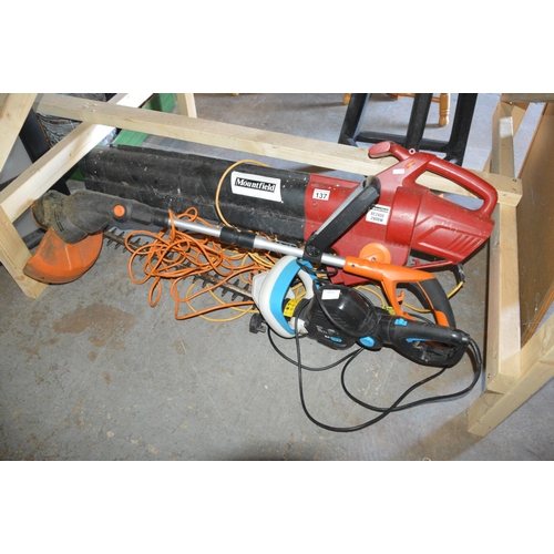 137 - 3 garden power tools