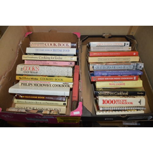 262 - 2 boxes of cookbooks