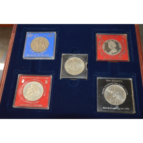 collection of royal commemorative coins