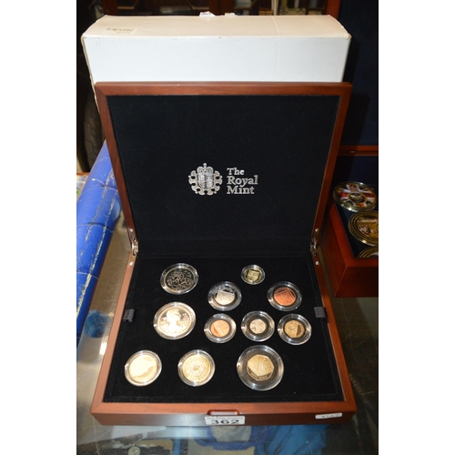 362 - collection of the royal mint 2012 premium proof collection coins