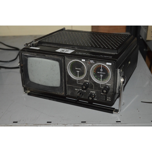 57 - vintage portable tv/radio