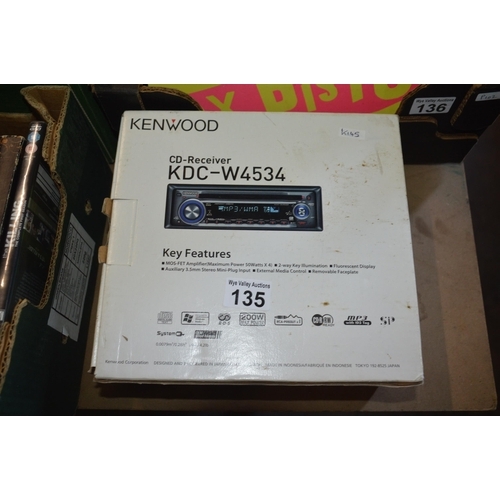 135 - kenwood car cd radio