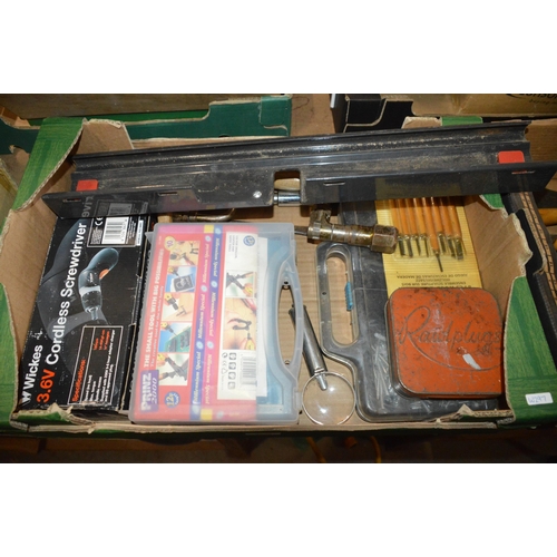 65 - box of misc. tools etc.