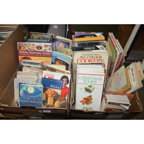 109 - 2 boxes of cookbooks