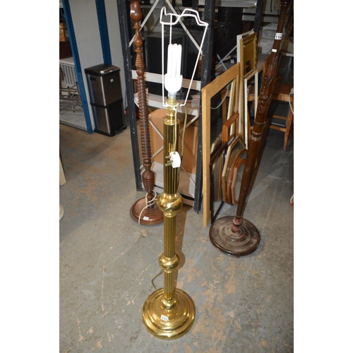 113 - brass floor lamp