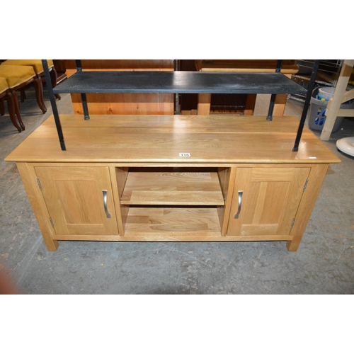 115 - oak tv cabinet