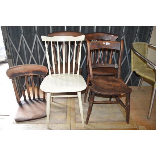 138 - lot of 5 chairs