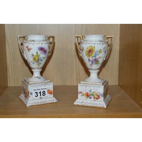 318 - pair of porcelain vases