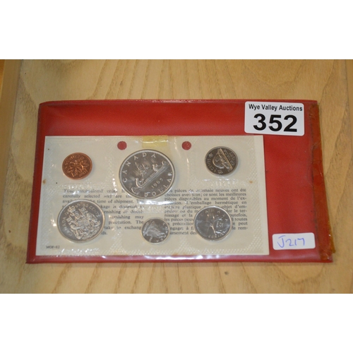 352 - collection of canadian coins