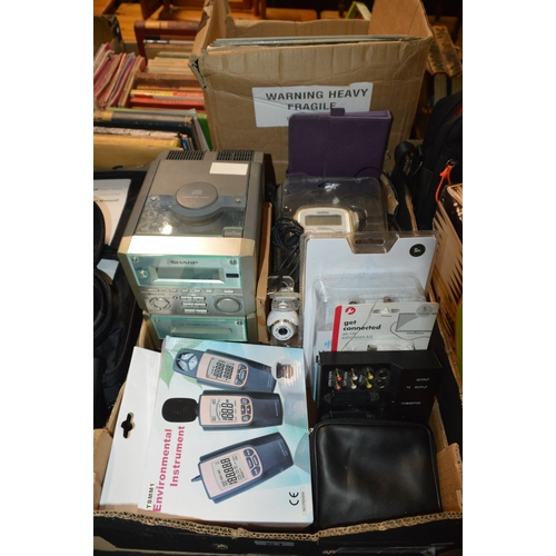 61 - box of electrical goods