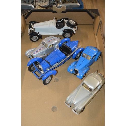 66 - box of burago toy cars