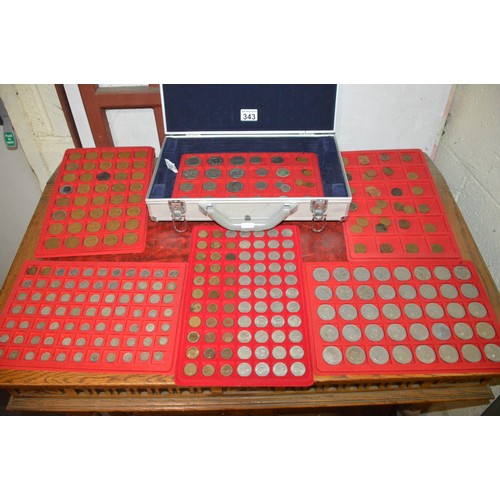 343 - case of collectable coins