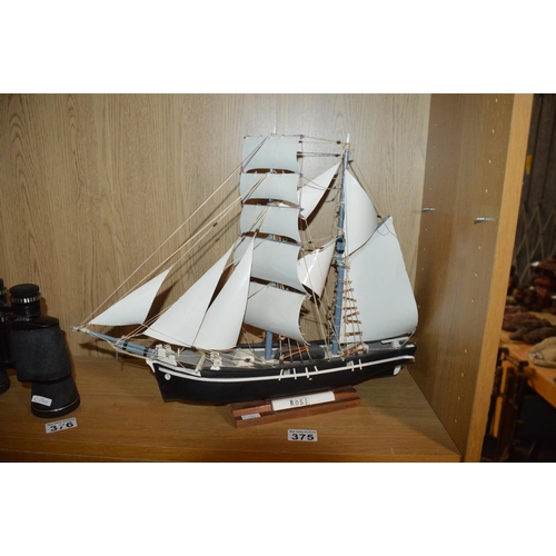 375 - rose model ship