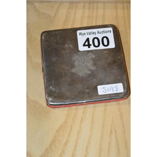 400 - silver note case