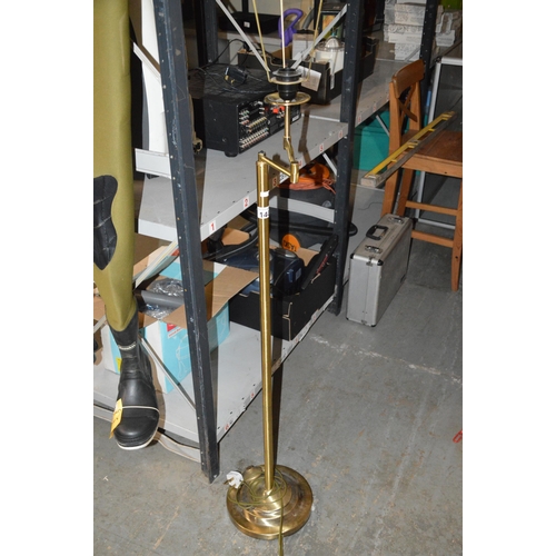 140 - brass floor lamp