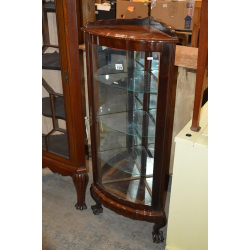 159 - corner display cabinet