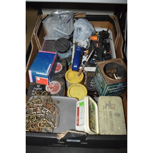 27 - box of screws & misc. items