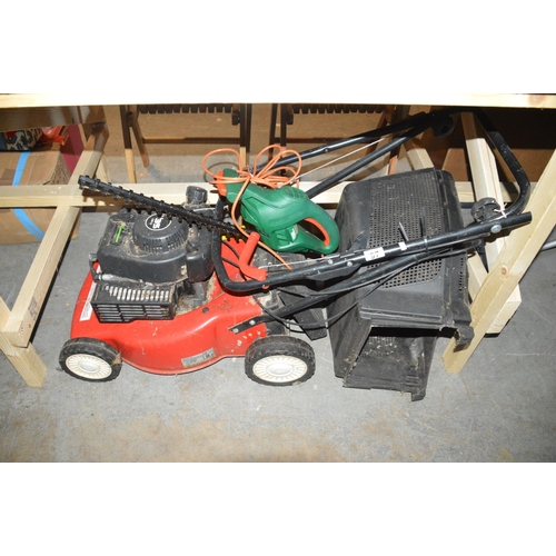 97 - lawn mower & hedge trimmer