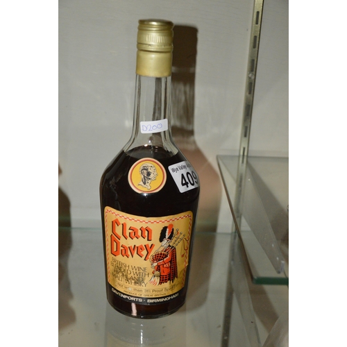 409 - bottle of clan davey whisky