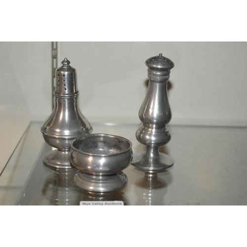 337 - 3 pewter items