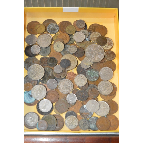 344 - tray of coins