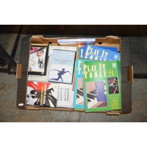 321 - box of musical books etc.