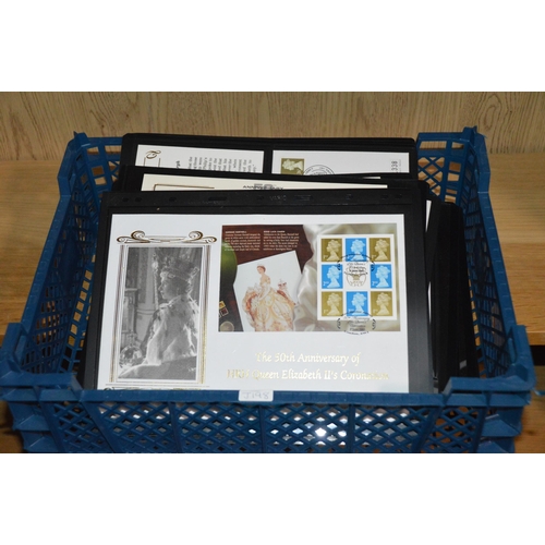 345 - crate of first day cover stamps