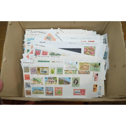 346 - box of collectable stamps