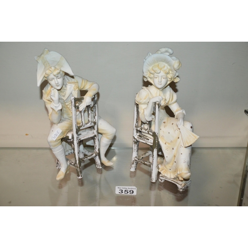 359 - 2 porcelain figurines