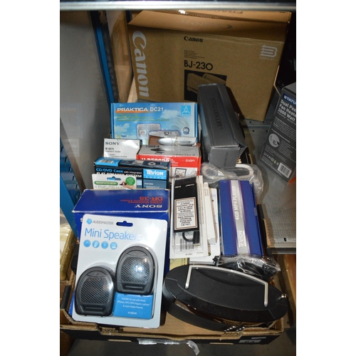 63 - box of assorted electrical goods etc.