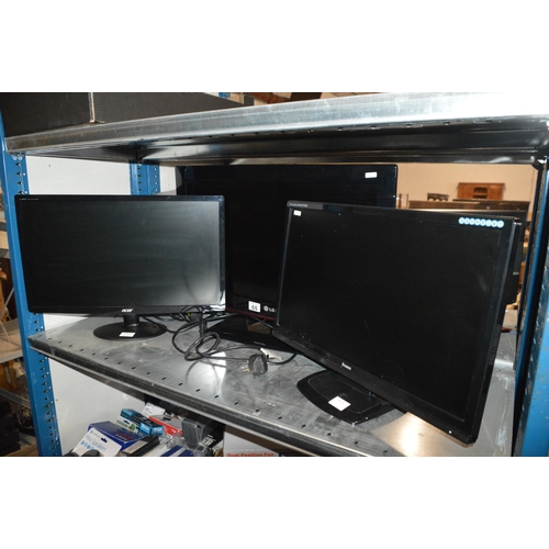 65 - 2 monitors & lg tv