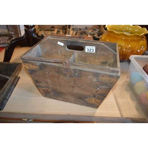wooden bucket