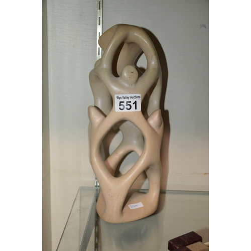 551 - unusual soapstone sculpture