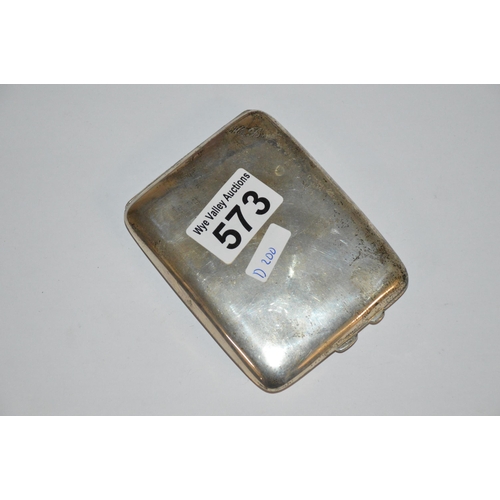 573 - silver cigarette case