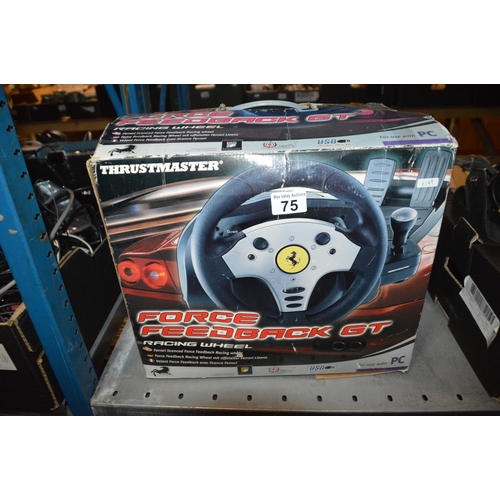 75 - thrustmaster racing wheel