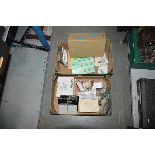 79 - 2 boxes of knitting machine accessories