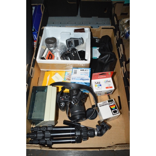 81 - box of camera equipment