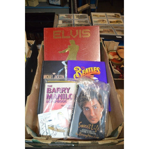 144 - box of music books, beatles etc.