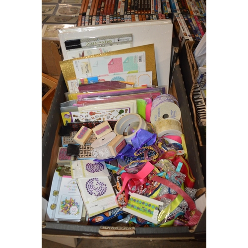 153 - box of arts & crafts