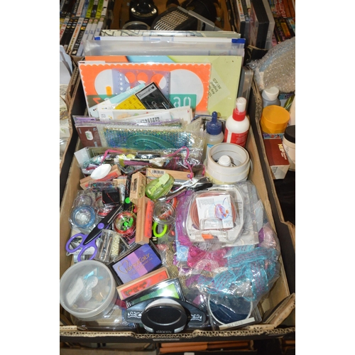 155 - box of arts & crafts