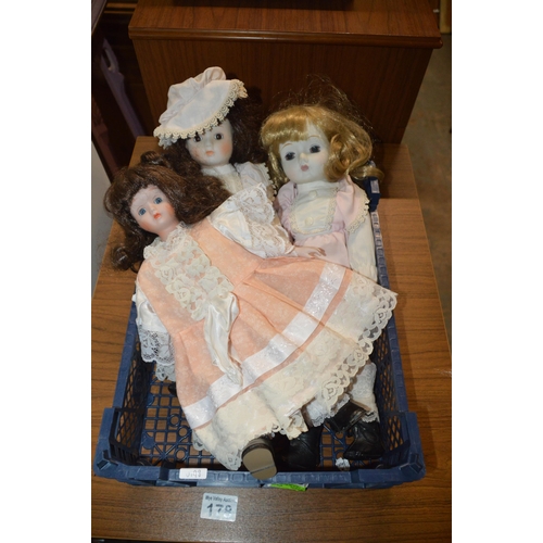 179 - 3 vintage dolls
