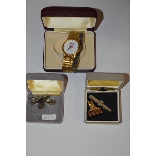 439 - Rover branded gents watch & other items