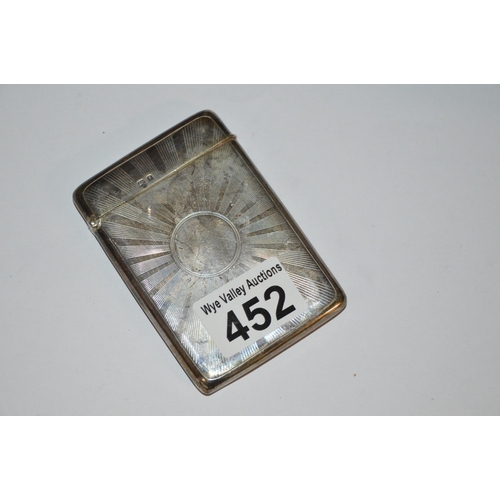 452 - silver card case