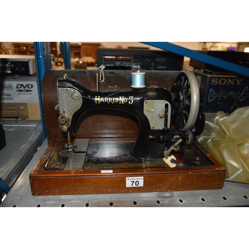 70 - harris no5 sewing machine