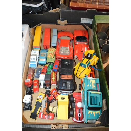 63 - box of model toy cars, corgi, matchbox etc.