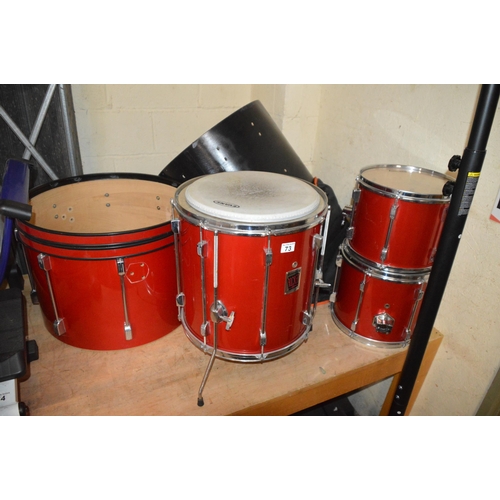 73 - qty of ludwig drums