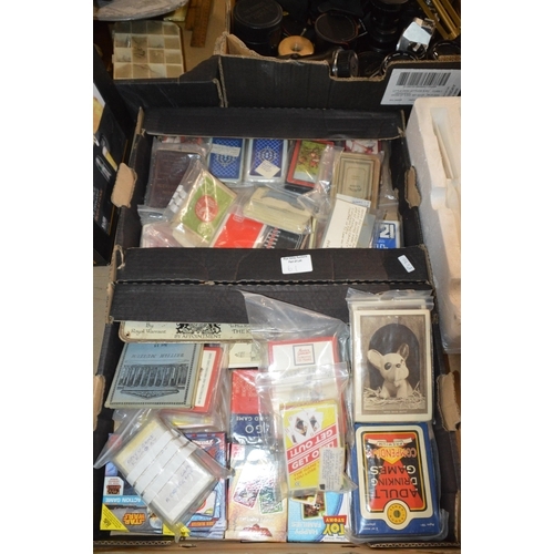 61 - 2 boxes of various playing cards